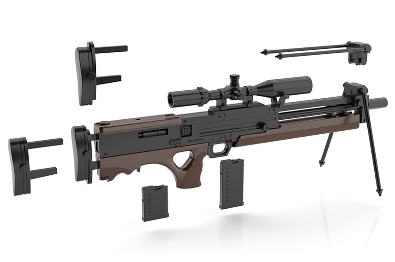 Little Armory x Girls' Frontline LA-DF35 Girls' Frontline 2 Makiatto WA2000 Sniper Rifle 1/12 Scale Accessory Set Gallery Image 4