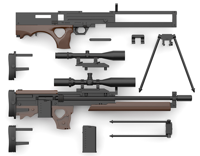 Little Armory x Girls' Frontline LA-DF35 Girls' Frontline 2 Makiatto WA2000 Sniper Rifle 1/12 Scale Accessory Set Gallery Image 8