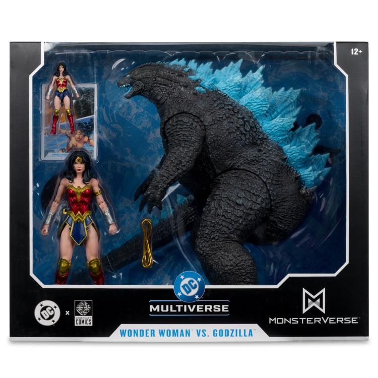 Justice League vs. Godzilla vs. Kong DC Multiverse Wonder Woman vs. Godzilla Figure Two-Pack Gallery Image 19