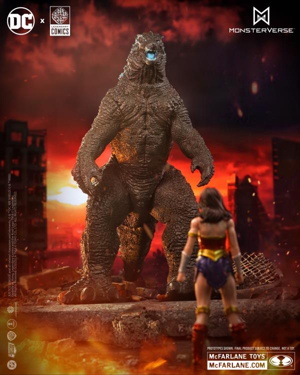 Justice League vs. Godzilla vs. Kong DC Multiverse Wonder Woman vs. Godzilla Figure Two-Pack Gallery Image 5