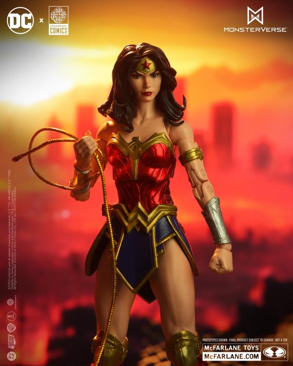 Justice League vs. Godzilla vs. Kong DC Multiverse Wonder Woman vs. Godzilla Figure Two-Pack Gallery Image 8