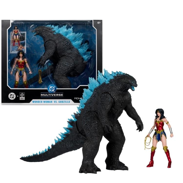 Justice League vs. Godzilla vs. Kong DC Multiverse Wonder Woman vs. Godzilla Figure Two-Pack Gallery Image 18