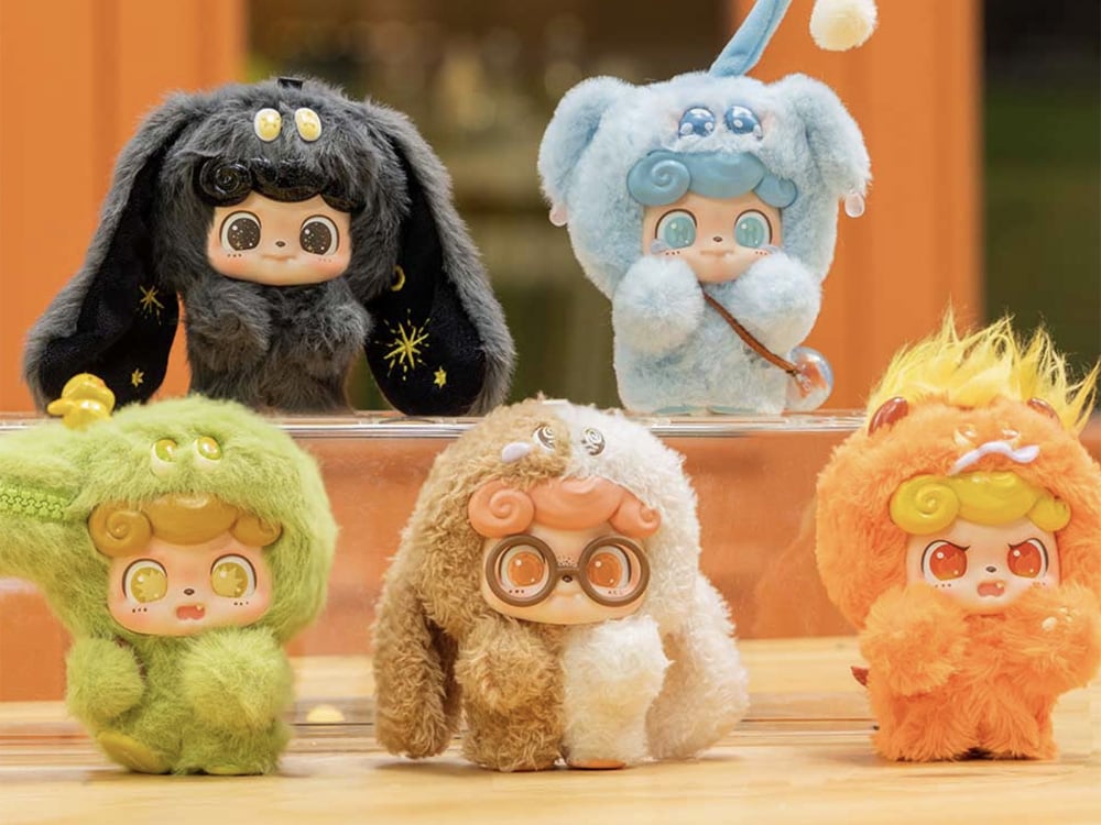 Q.kid Emotional Hairy Monsters Random Plush Q.kid Emotional Hairy Monsters Random Plush