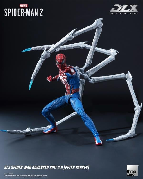 Marvel's Spider-Man 2 DLX Spider-Man Advanced Suit 2.0 (Peter Parker) Action Figure Gallery Image 5