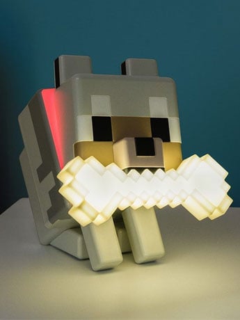 Minecraft GloBuddies Wolf Light Gallery Image 2