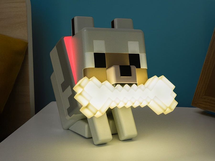 Minecraft GloBuddies Wolf Light Gallery Image 1