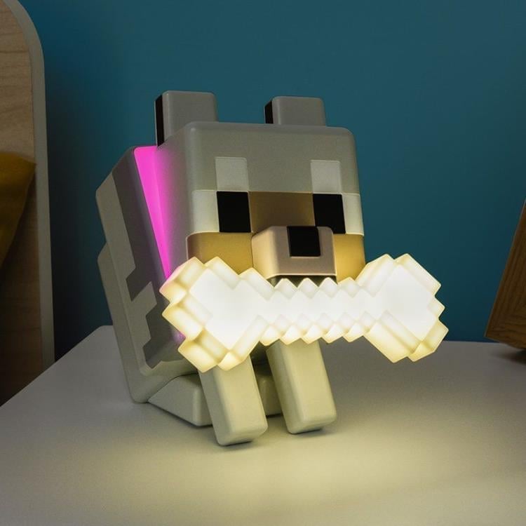 Minecraft GloBuddies Wolf Light Gallery Image 3