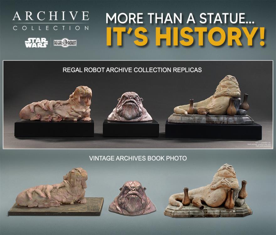 Star Wars: Return of the Jedi Archive Collection Jabba the Hutt Bust (Legacy Edition) Limited Edition Concept Maquette Replica Gallery Image 12