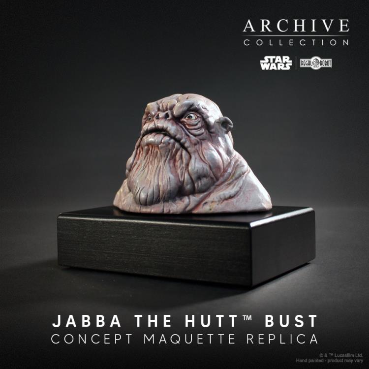 Star Wars: Return of the Jedi Archive Collection Jabba the Hutt Bust (Legacy Edition) Limited Edition Concept Maquette Replica Gallery Image 6