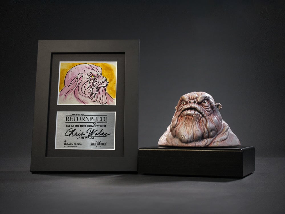 Star Wars: Return of the Jedi Archive Collection Jabba the Hutt Bust (Legacy Edition) Limited Edition Concept Maquette Replica Gallery Image 1