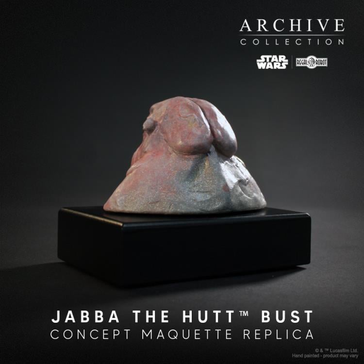 Star Wars: Return of the Jedi Archive Collection Jabba the Hutt Bust (Signature Edition) Limited Edition Concept Maquette Replica Gallery Image 9