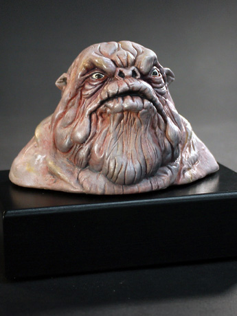 Star Wars: Return of the Jedi Archive Collection Jabba the Hutt Bust (Signature Edition) Limited Edition Concept Maquette Replica Gallery Image 2