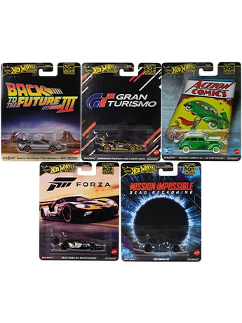 Hot Wheels Premium Pop Culture 2025 Mix 5 Set of 5 Models Gallery Image 2
