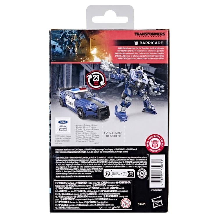 Transformers: The Last Knight Studio Series Deluxe Class Barricade Action Figure Gallery Image 7