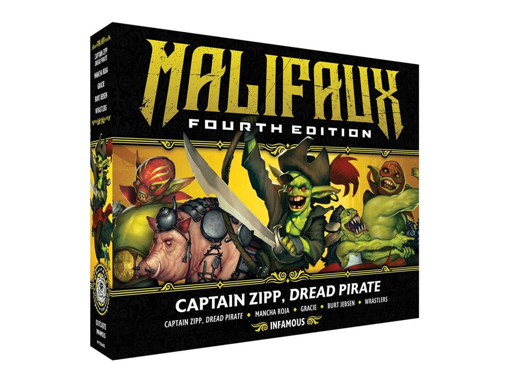 Malifaux: 4th Edition Captain Zipp, Dread Pirate Miniatures Set Gallery Image 1