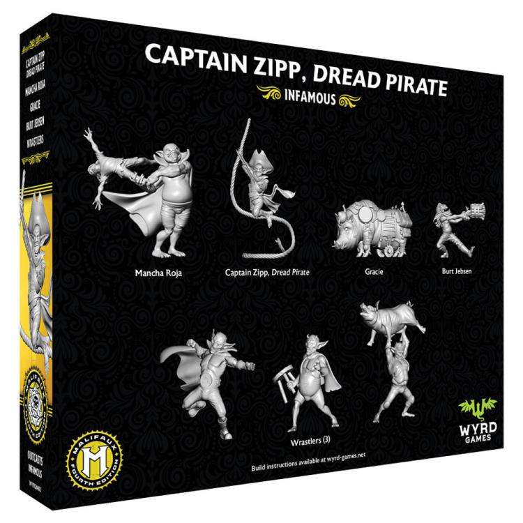 Malifaux: 4th Edition Captain Zipp, Dread Pirate Miniatures Set Gallery Image 4