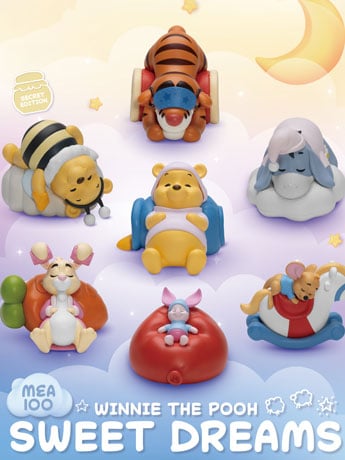 Winnie the Pooh Mini Egg Attack MEA-100 Winnie the Pooh Sweet Dreams Boxed Set of 6 Figures Gallery Image 2