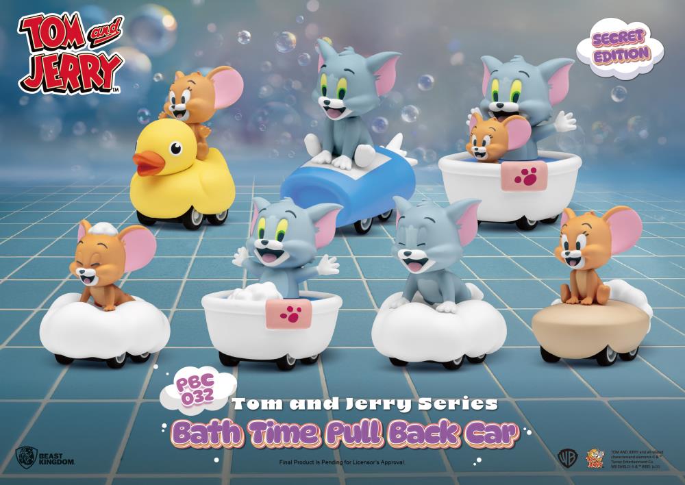 Tom and Jerry PBC-032 Bath Time Box of 6 Pull Back Cars Gallery Image 3