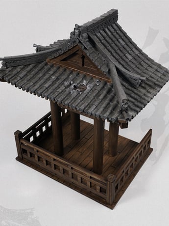 Suyan Ancient Style Architecture 1/12 Scale Diorama Base (S005A+) Gallery Image 2