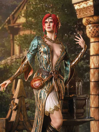 The Witcher 3: Wild Hunt Real Elite Masterline Triss Merigold (Alternative Outfit) 1/4 Scale Statue Gallery Image 2