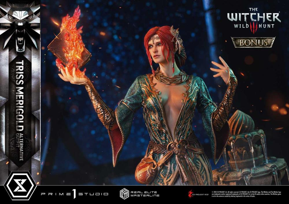 The Witcher 3: Wild Hunt Real Elite Masterline Triss Merigold (Alternative Outfit Bonus Ver.) 1/4 Scale Limited Edition Statue Gallery Image 20