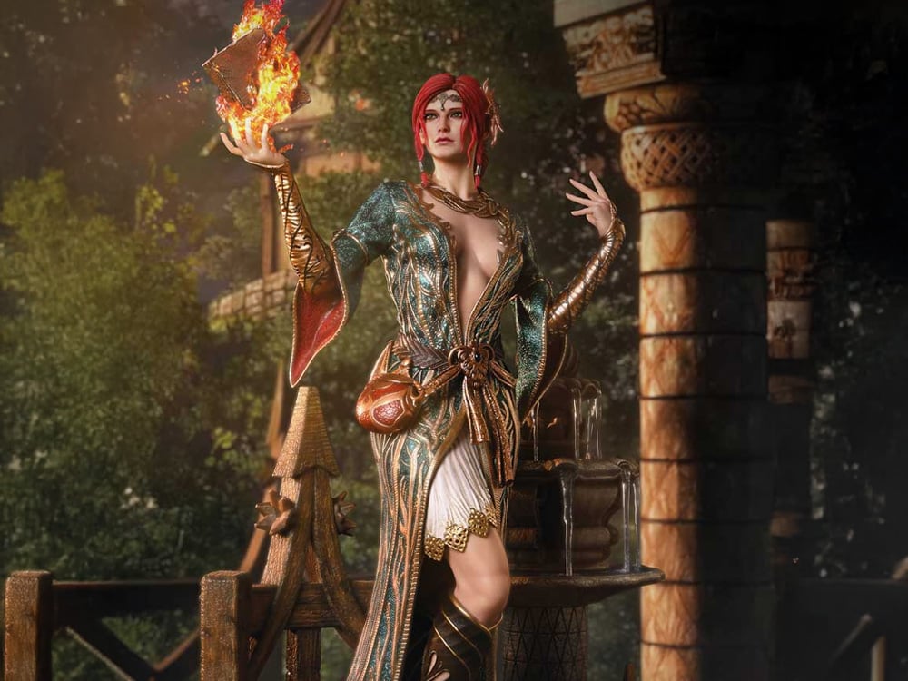 The Witcher 3: Wild Hunt Real Elite Masterline Triss Merigold (Alternative Outfit Bonus Ver.) 1/4 Scale Limited Edition Statue Gallery Image 1