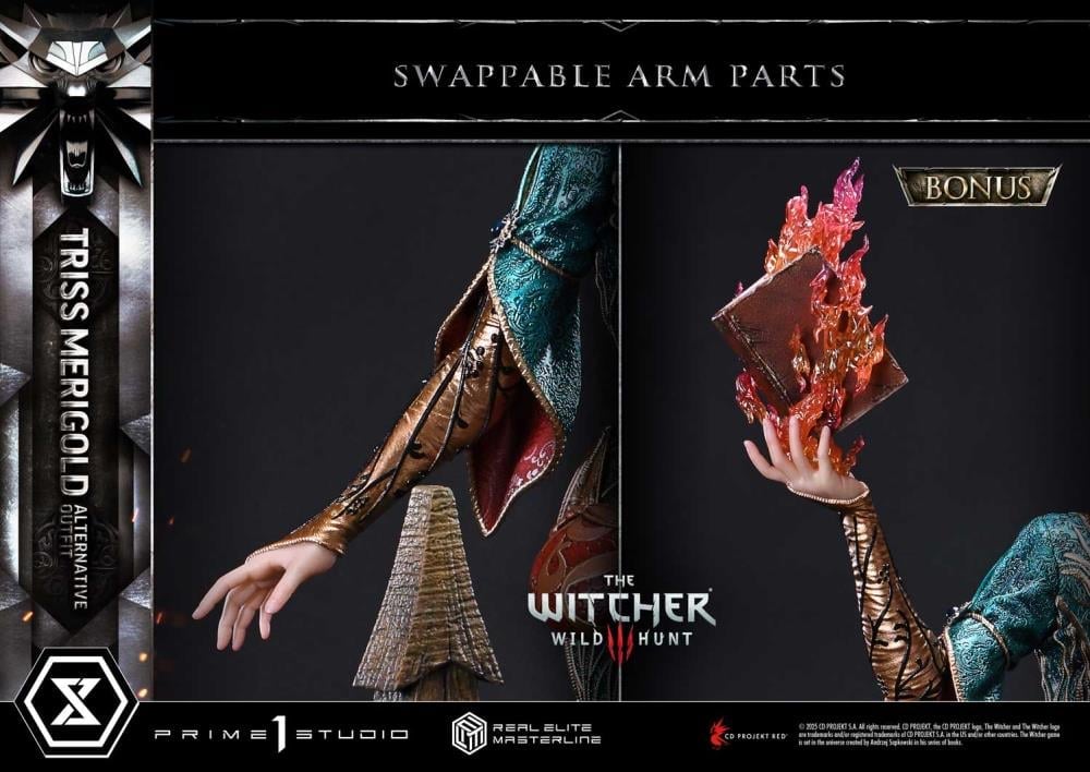 The Witcher 3: Wild Hunt Real Elite Masterline Triss Merigold (Alternative Outfit Bonus Ver.) 1/4 Scale Limited Edition Statue Gallery Image 48