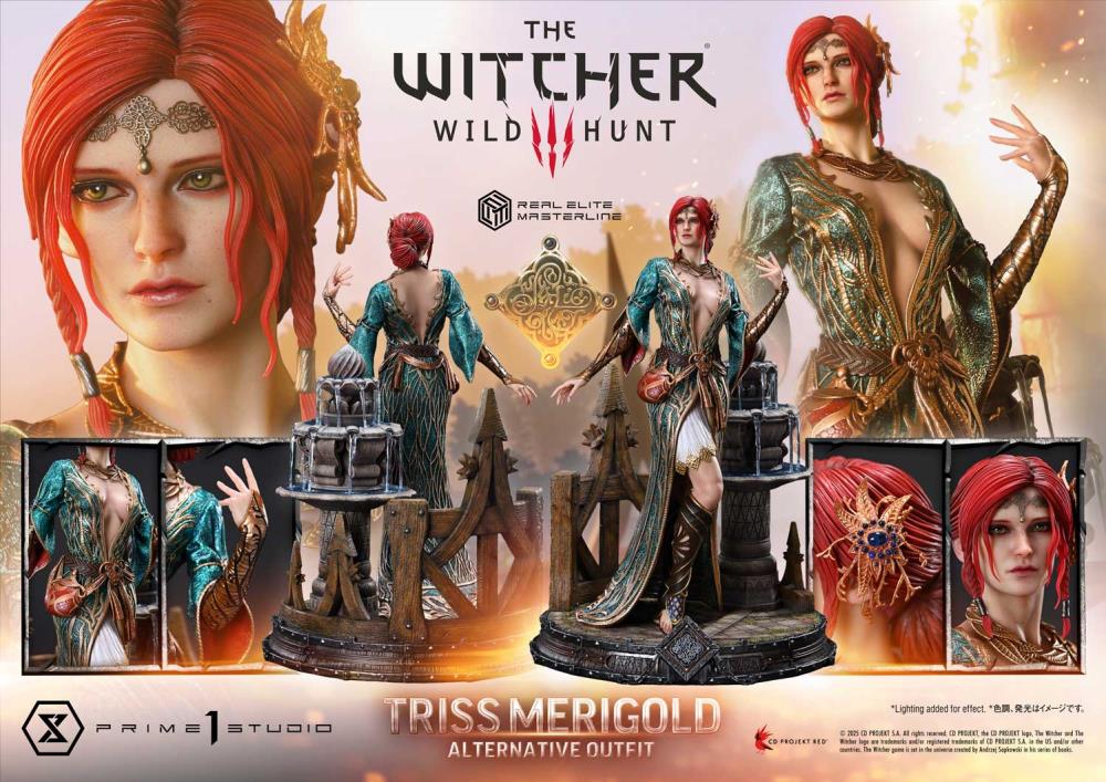 The Witcher 3: Wild Hunt Real Elite Masterline Triss Merigold (Alternative Outfit Bonus Ver.) 1/4 Scale Limited Edition Statue Gallery Image 50