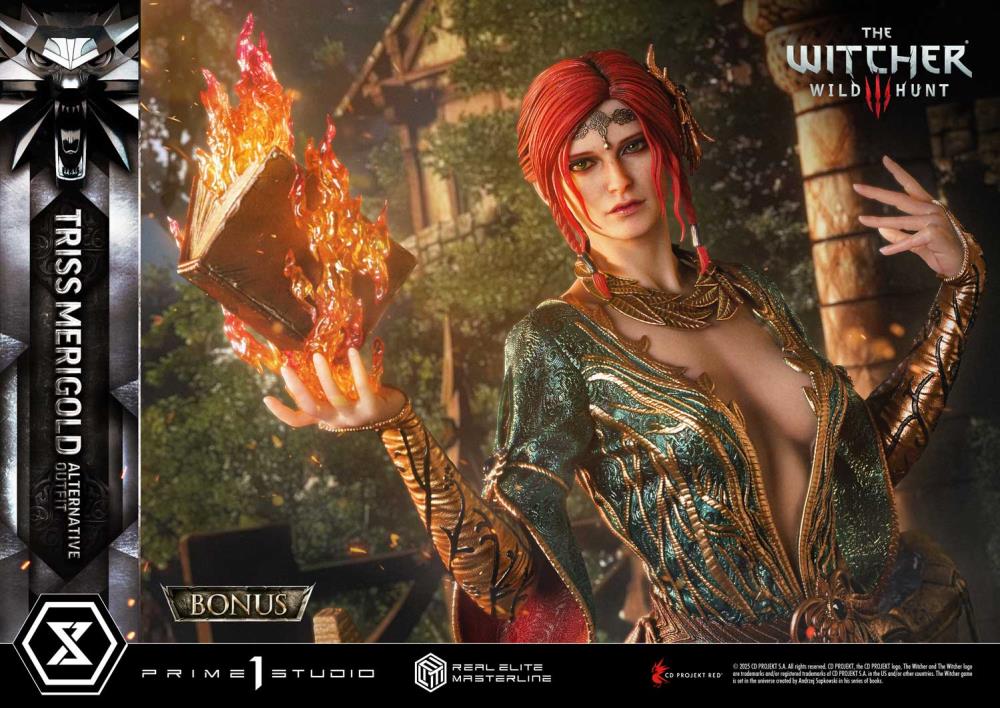 The Witcher 3: Wild Hunt Real Elite Masterline Triss Merigold (Alternative Outfit Bonus Ver.) 1/4 Scale Limited Edition Statue Gallery Image 9