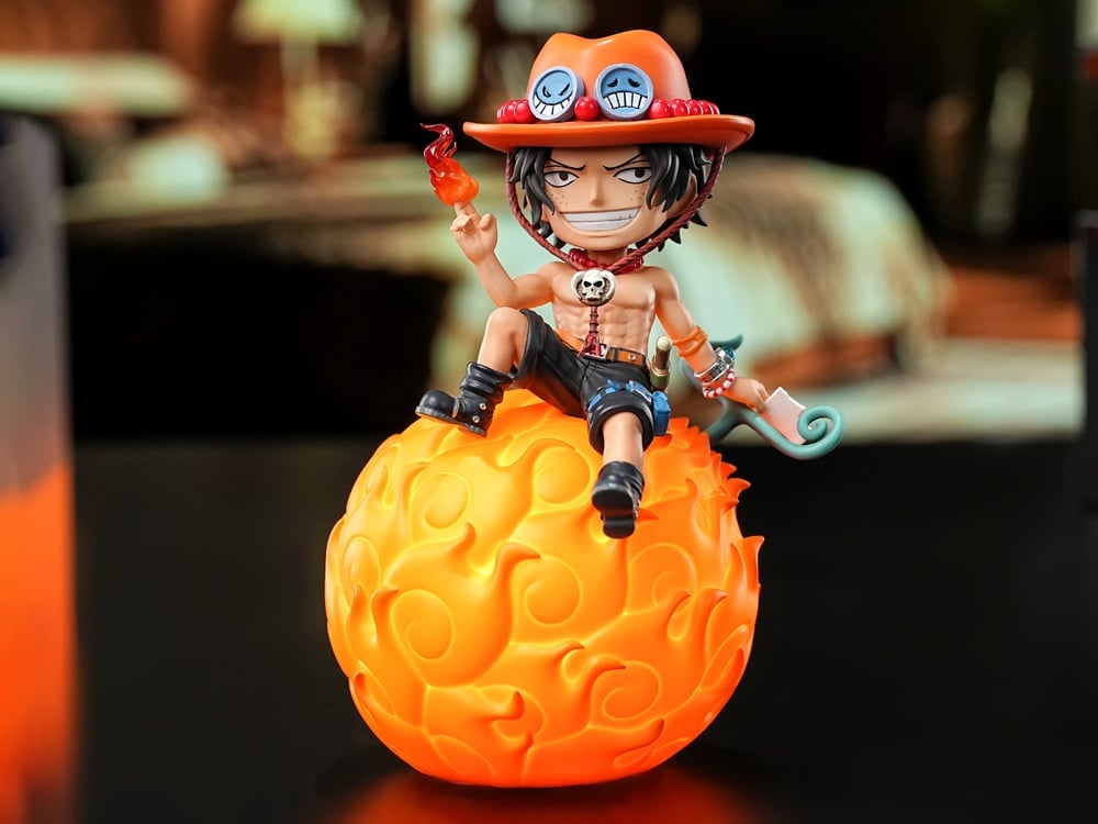 One Piece Devil Fruit Series Ace Voice-Activated Night Lamp Gallery Image 1