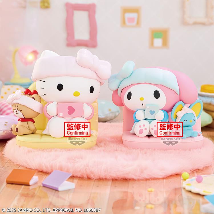 Sanrio Nakayoshi Memories Relaxing Time at Home Hello Kitty Figure Gallery Image 7