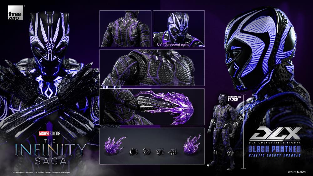 Marvel: The Infinity Saga DLX Black Panther (Kinetic Energy Charged) 1/12 Scale Action Figure Gallery Image 14