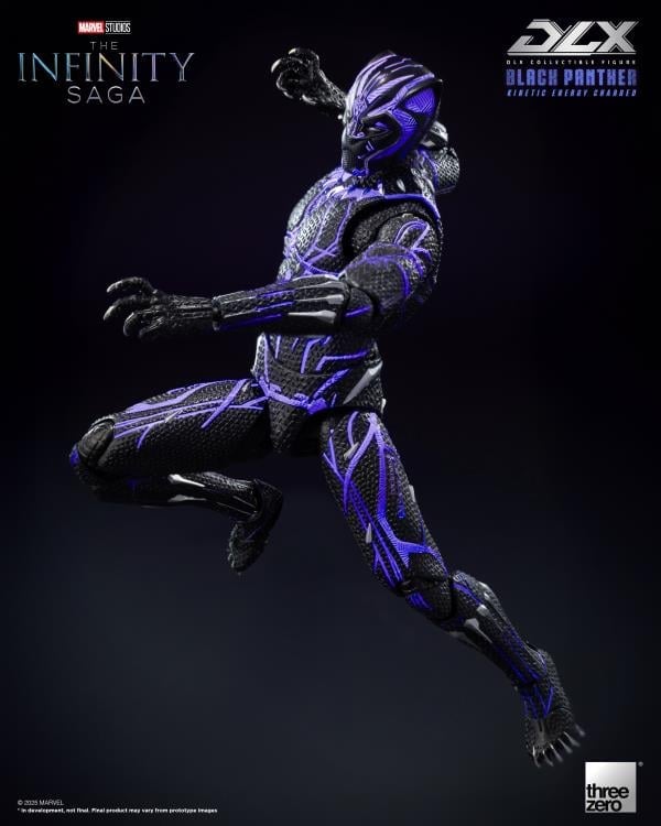 Marvel: The Infinity Saga DLX Black Panther (Kinetic Energy Charged) 1/12 Scale Action Figure Gallery Image 5