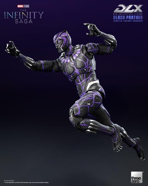 Marvel: The Infinity Saga DLX Black Panther (Kinetic Energy Charged) 1/12 Scale Action Figure Gallery Image 4
