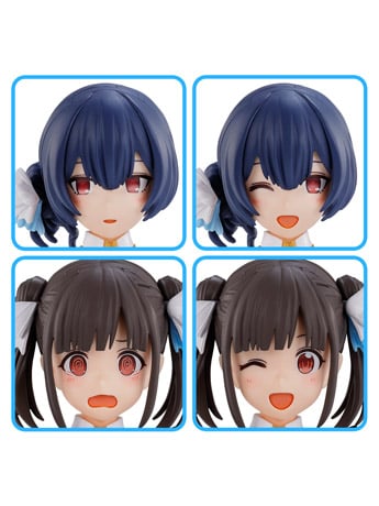 The Idolmaster: Shiny Colors 30 Minutes Sisters Option Hairstyle & Face Parts (Chiyoko Sonoda & Rinze Morino) Accessory Kit Set Gallery Image 2