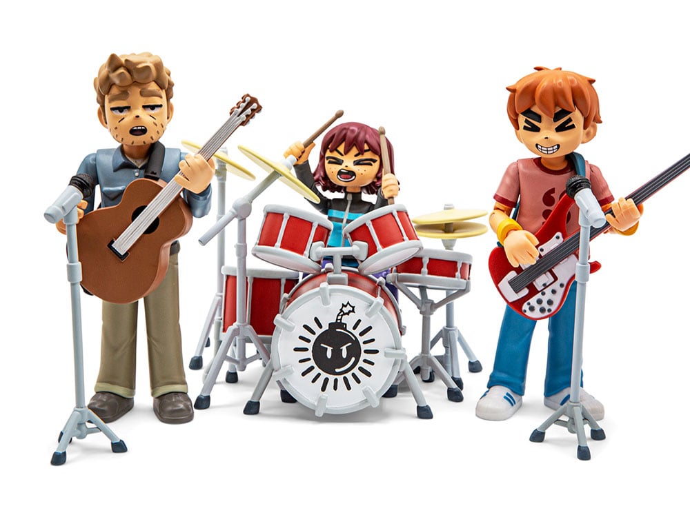 Scott Pilgrim Sex Bob-Omb Limited Edition Action Figure Three-Pack Gallery Image 1