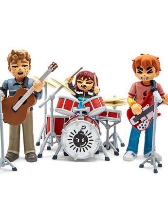 Scott Pilgrim Sex Bob-Omb Limited Edition Action Figure Three-Pack Gallery Image 2