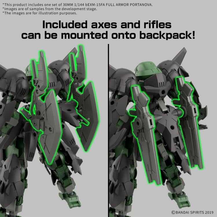 30 Minutes Missions bEXM-15FA Full Armor Portanova 1/144 Scale Model Kit Gallery Image 8