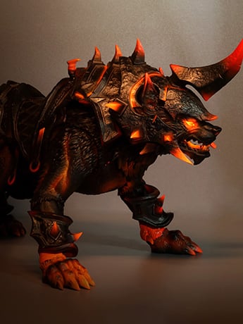 The Wolf of Glory Mount (Lava Armor Special Edition Ver.) 1/12