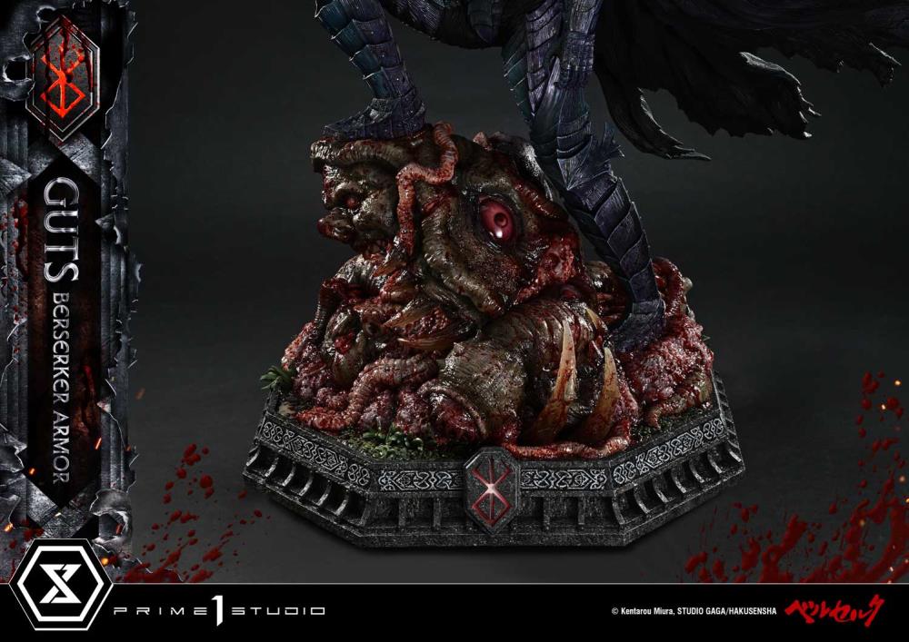Berserk Ultimate Premium Masterline Guts Berserker Armor (Grunbeld vs Guts Deluxe Ver.) 1/4 Scale Statue Gallery Image 29
