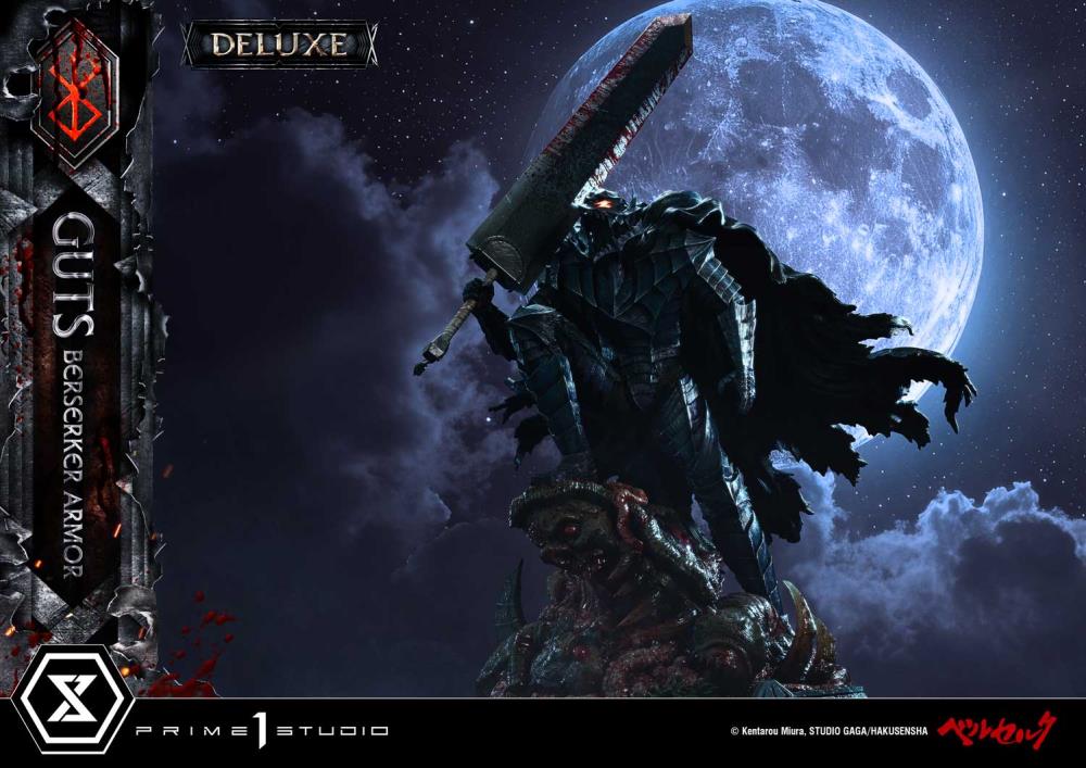 Berserk Ultimate Premium Masterline Guts Berserker Armor (Grunbeld vs Guts Deluxe Ver.) 1/4 Scale Statue Gallery Image 5