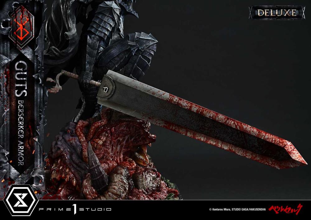 Berserk Ultimate Premium Masterline Guts Berserker Armor (Grunbeld vs Guts Deluxe Ver.) 1/4 Scale Statue Gallery Image 35