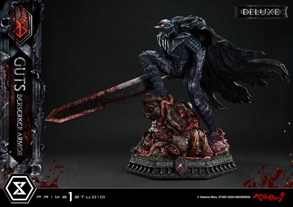 Berserk Ultimate Premium Masterline Guts Berserker Armor (Grunbeld vs Guts Deluxe Ver.) 1/4 Scale Statue Gallery Image 18