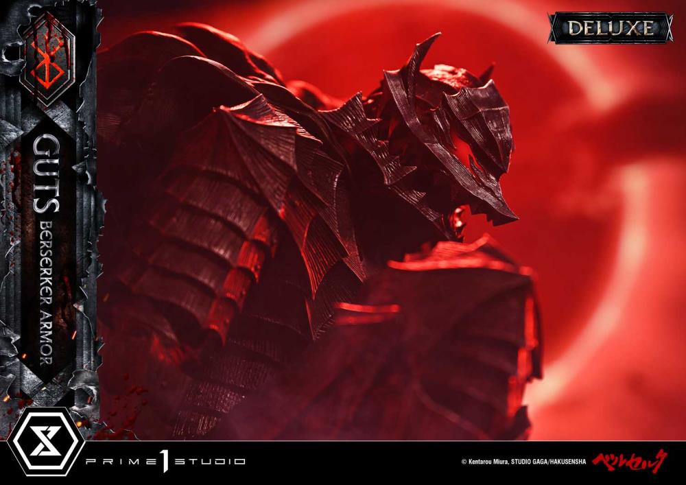 Berserk Ultimate Premium Masterline Guts Berserker Armor (Grunbeld vs Guts Deluxe Ver.) 1/4 Scale Statue Gallery Image 17