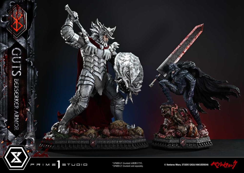 Berserk Ultimate Premium Masterline Guts Berserker Armor (Grunbeld vs Guts Deluxe Ver.) 1/4 Scale Statue Gallery Image 51