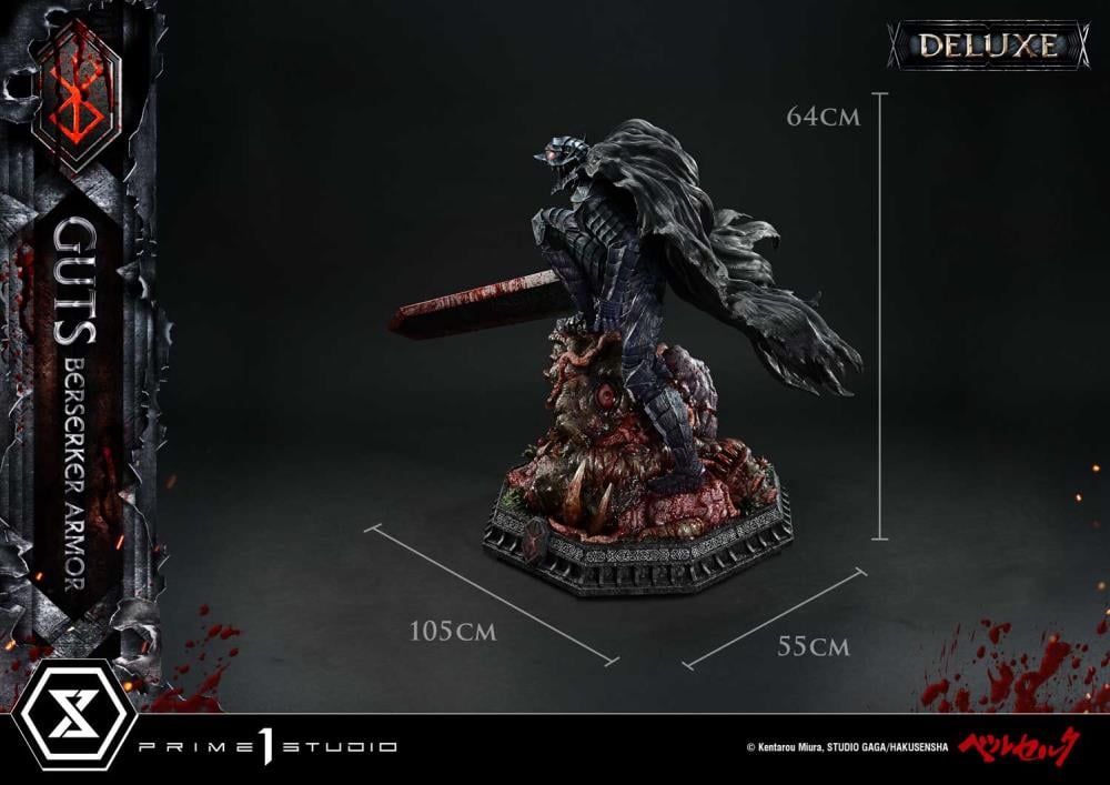 Berserk Ultimate Premium Masterline Guts Berserker Armor (Grunbeld vs Guts Deluxe Ver.) 1/4 Scale Statue Gallery Image 46