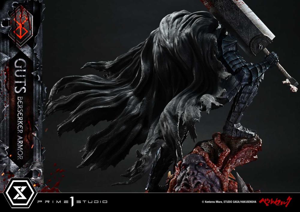 Berserk Ultimate Premium Masterline Guts Berserker Armor (Grunbeld vs Guts Deluxe Ver.) 1/4 Scale Statue Gallery Image 39
