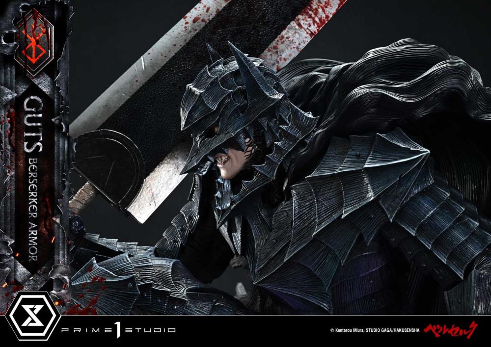 Berserk Ultimate Premium Masterline Guts Berserker Armor (Grunbeld vs Guts Deluxe Ver.) 1/4 Scale Statue Gallery Image 38