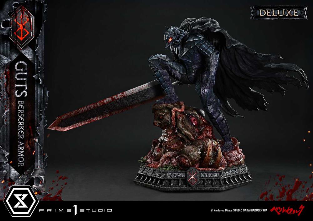 Berserk Ultimate Premium Masterline Guts Berserker Armor (Grunbeld vs Guts Deluxe Ver.) 1/4 Scale Statue Gallery Image 20
