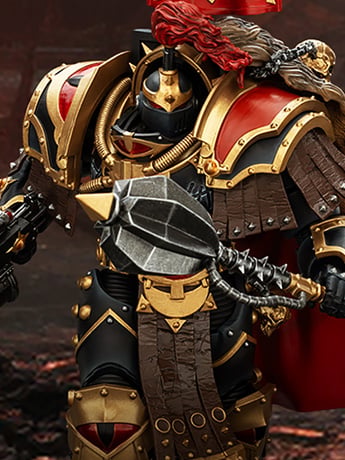 Warhammer: The Horus Heresy Sons of Horus Legion Cataphractii Praetor with Combi-Melta and Power Maul 1/18 Scale Action Figure Gallery Image 2